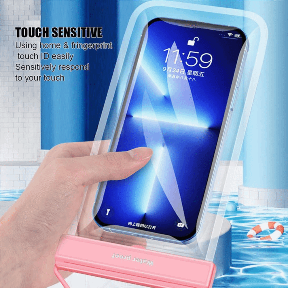 Dry Bag Waterproof - Custodia Impermeabile per Telefono con Touch