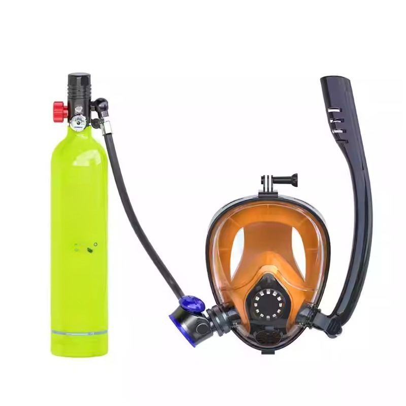 Diving Mask - Set Completo per Immersioni: Maschera, Snorkel,