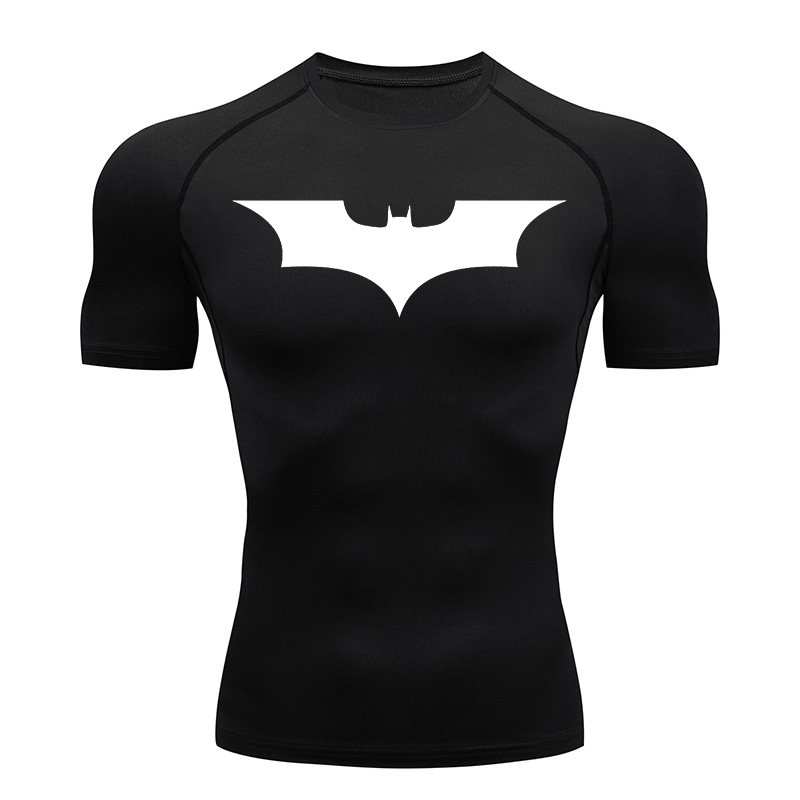 Rash Guard - Camicie a compressione con stampa pipistrello