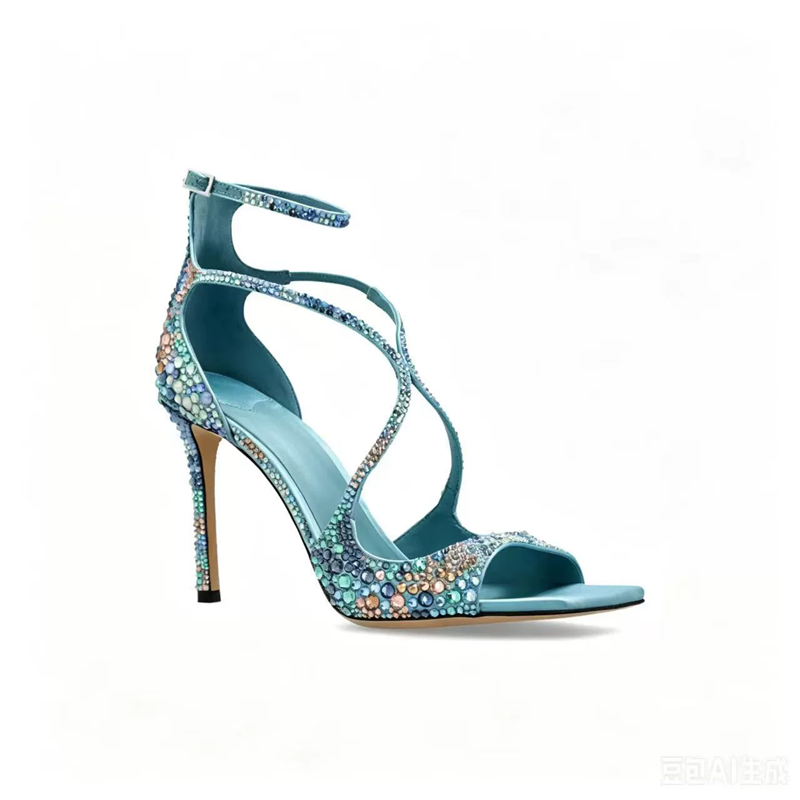 Water Shoes - Sandali Estivi da Donna con Tacco