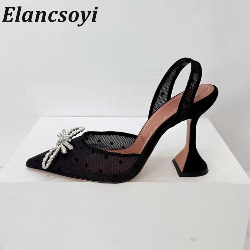 Water Shoes - Sandali Estivi con Fiocco di Diamanti