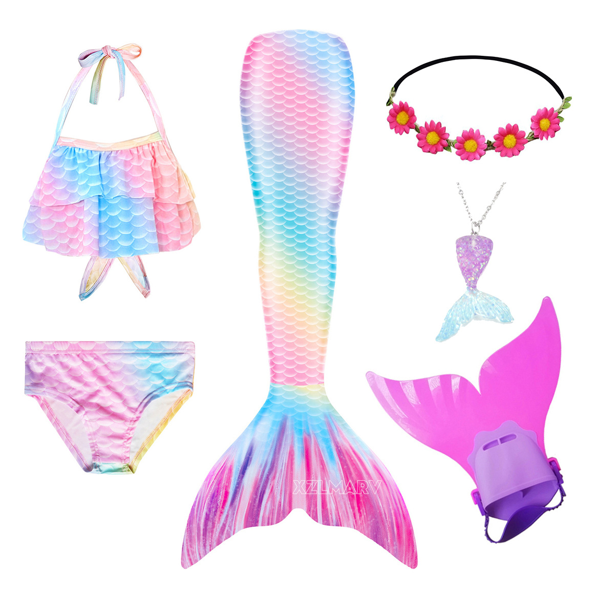 6 pezzi/set Ariel ragazze che  - Swim Fins recensione e prezzo