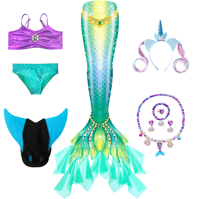Costume da Sirena per Bambina, - Swim Fins recensione e prezzo