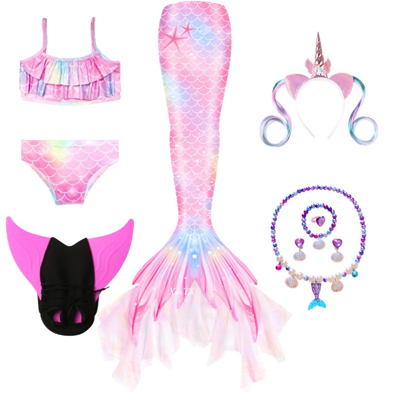 Costume da Sirena per Bambina, - Swim Fins recensione e prezzo