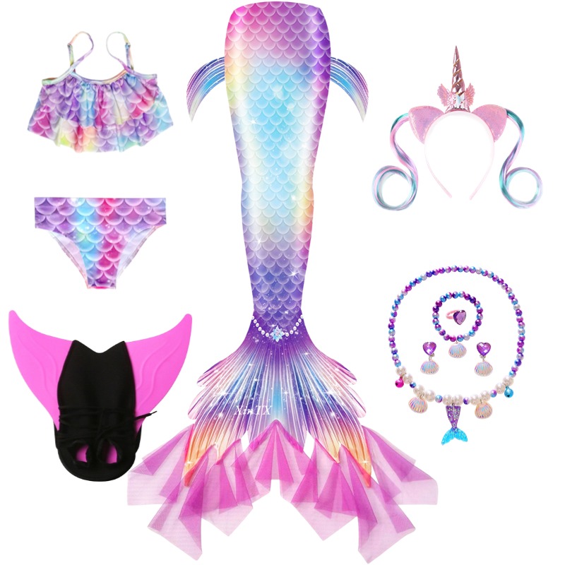 Costume da Sirena per Bambina, - Swim Fins recensione e prezzo
