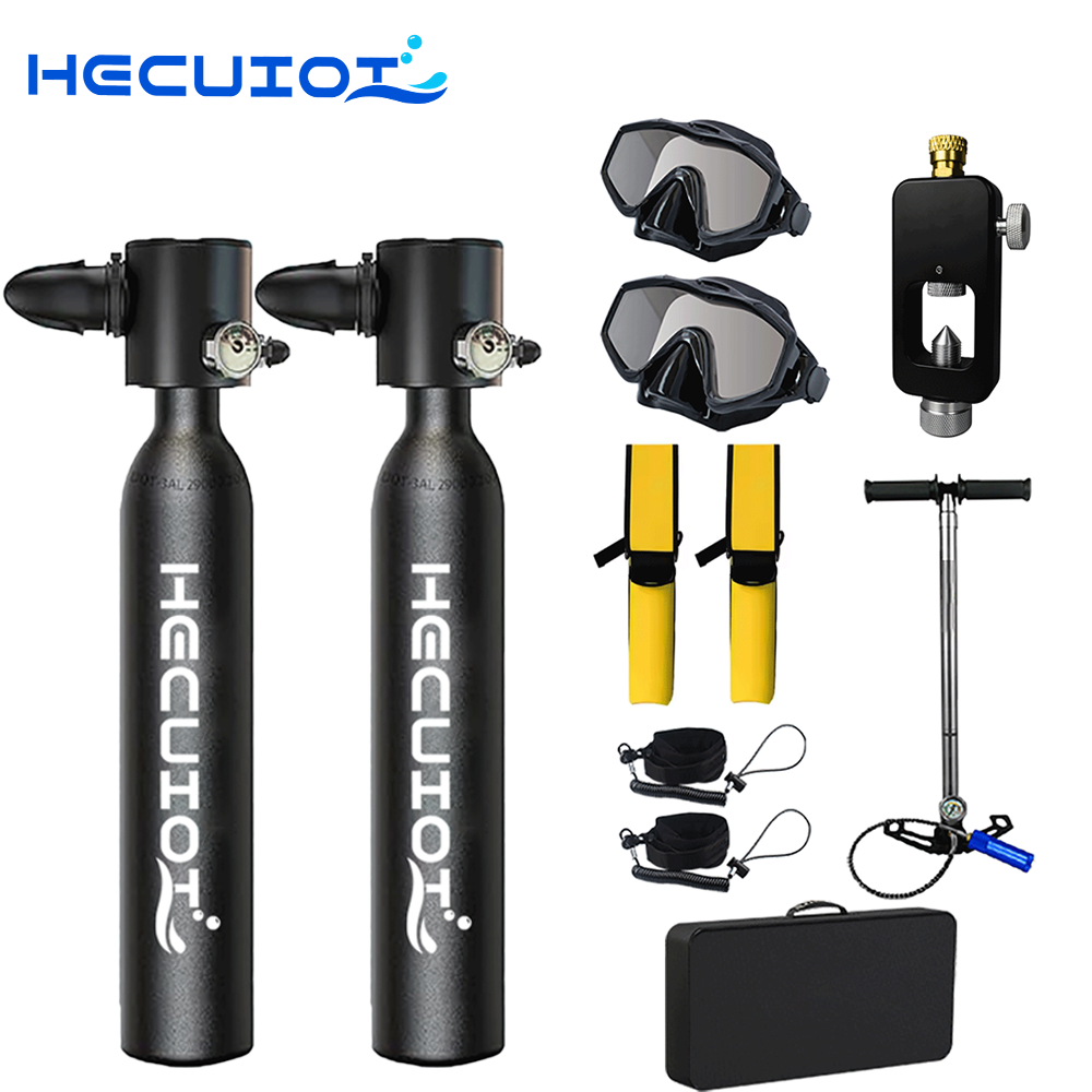 HECUIOI Mini Scuba Tank Attrez - Snorkel Set recensione e prezzo